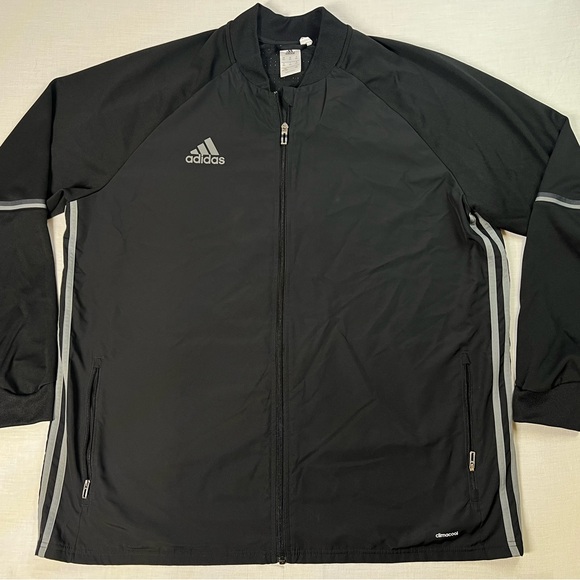 adidas Other - ADIDAS Climacool Mens Black 2XL Black Long Sleeve Full Zip Vented Golf Jacket